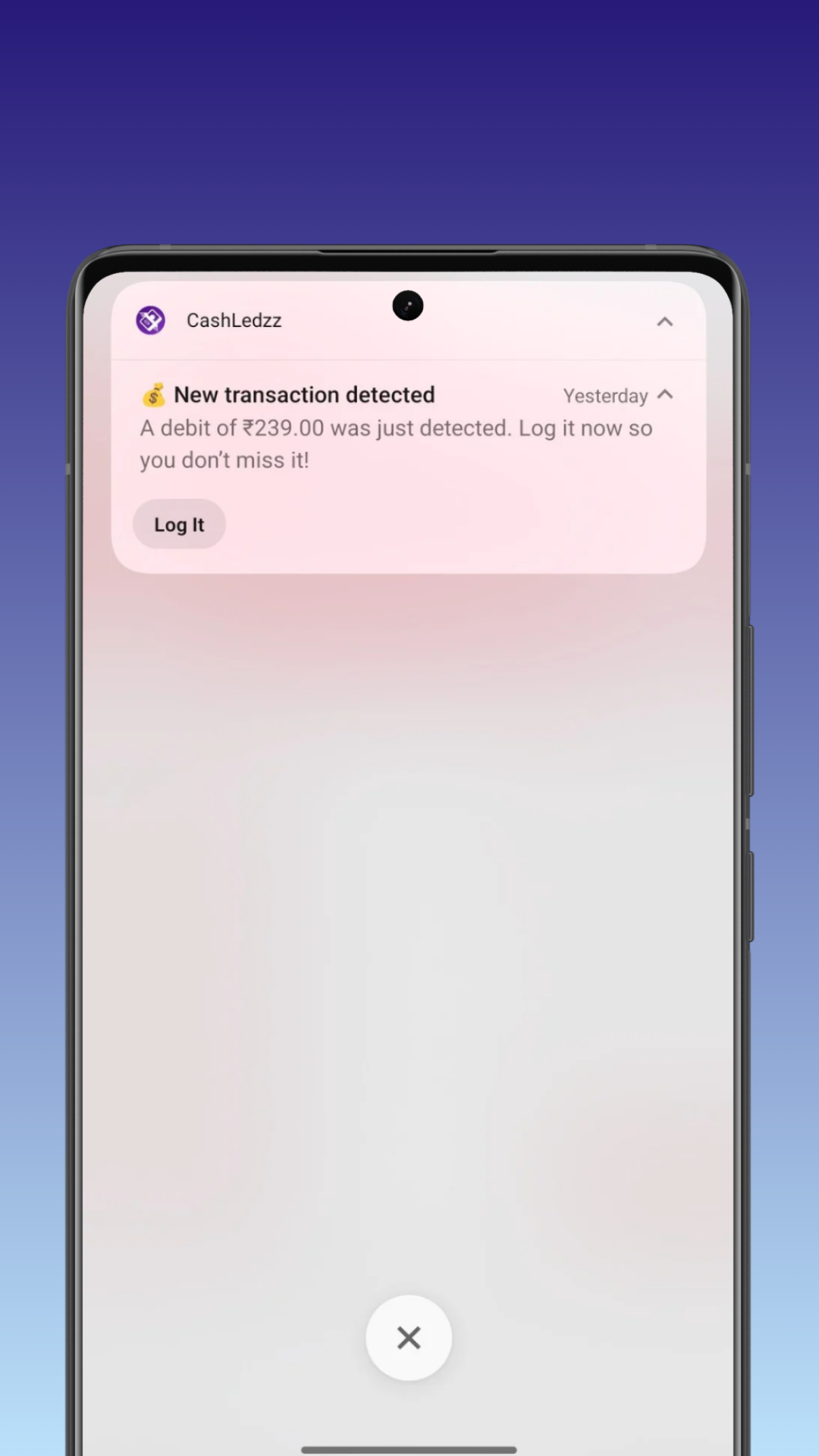 SMS detection notification