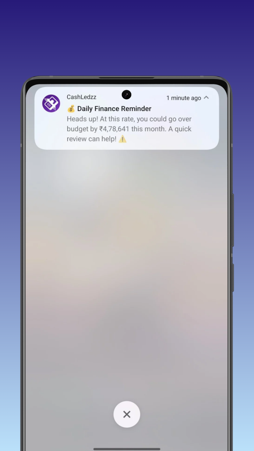 Daily finance reminder